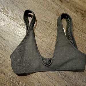 Olivia Bikini Top in Khaki Color NWT S